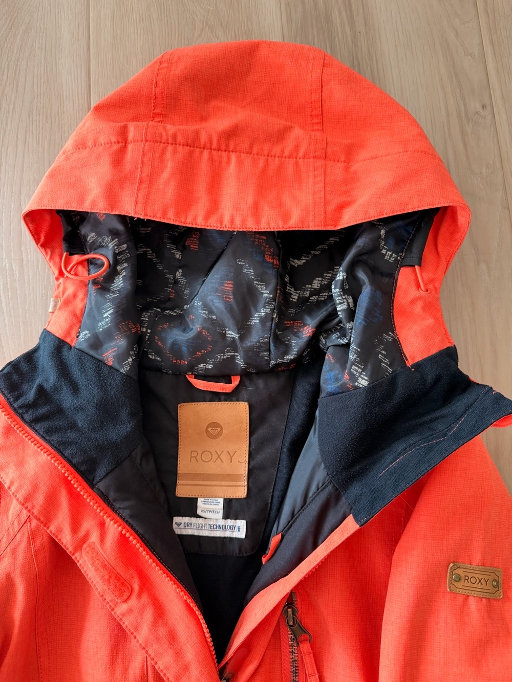 ROXY Andie DryFlight Ski Snowboard Jacket Insulated Orange - Size XS